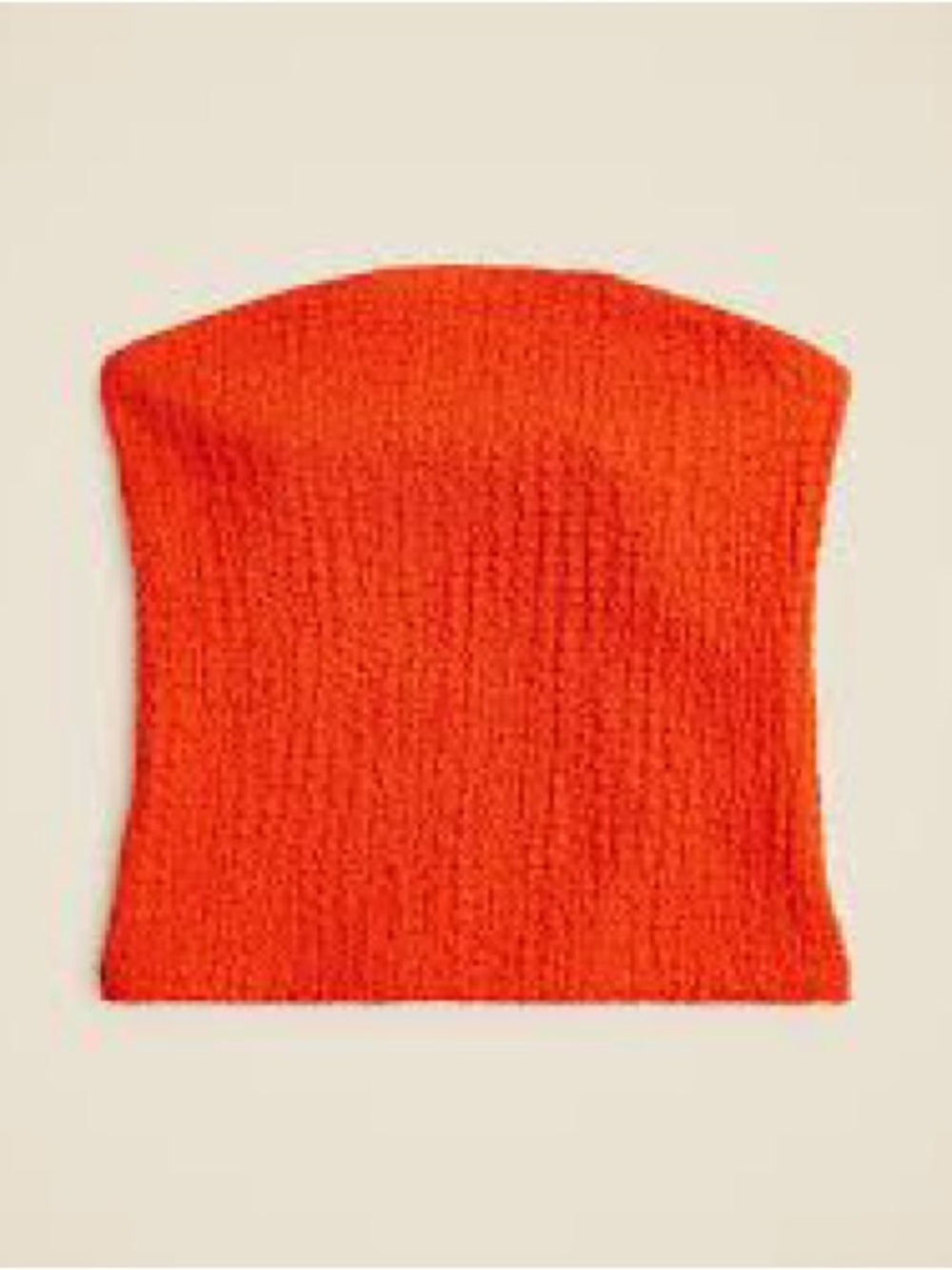 J Crew bubble knit smocked tube top Aperitif Red S